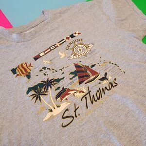 Vintage Gildan St. Thomas U.S virgin islands top tee tshirt